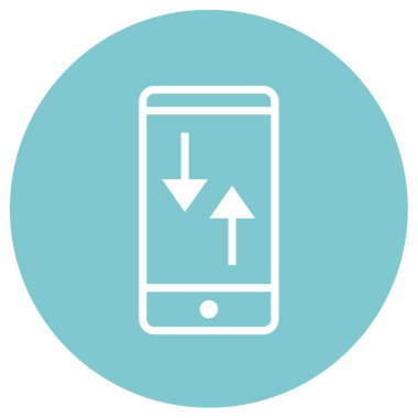 cep telefonu simgesi. vektör illüstrasyonu