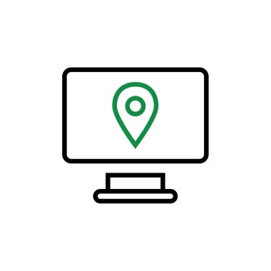 GPS ve Navigasyon simgesi vektör illüstrasyon tasarımı  