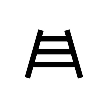 Demiryolu izleri simge vektör illüstrasyonu