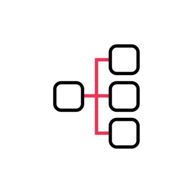 Strateji çevrimiçi simgesinin vektör illüstrasyonu
