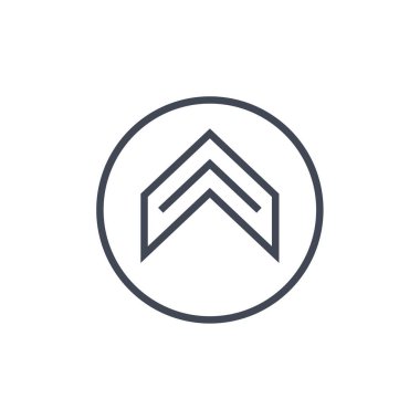 Basit ok simgesi vektör illüstrasyonu