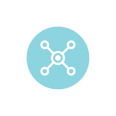 veri web simgesi, vektör illüstrasyonunu paylaş