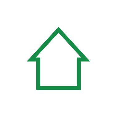  Ev sermayesi iş yerinin ana sayfa kasası. Web simgesi basit illüstrasyon