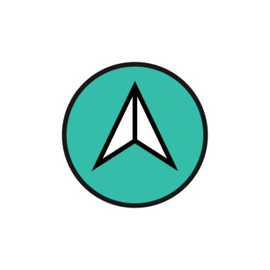 ok simgesi vektör illüstrasyonu   