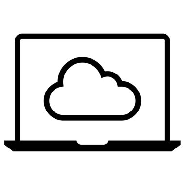 Bulut. Web simgesi basit tasarım