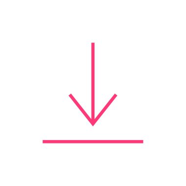 Basit ok simgesi vektör illüstrasyonu