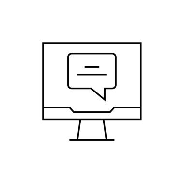 SMS ve Metin Mesajlaşması ikon vektör illüstrasyonu