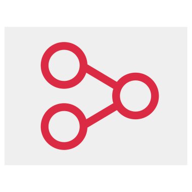 İnternet paylaşım simgesi, vektör illüstrasyonu basit tasarım