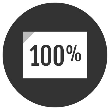 - Yüzde. Web simgesi basit illüstrasyon