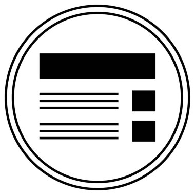 İnternet sitesi. Web simgesi basit illüstrasyon 