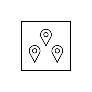 GPS ve Navigasyon simgesi vektör illüstrasyon tasarımı   