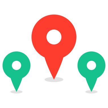 GPS ve Navigasyon simgesi vektör illüstrasyon tasarımı   