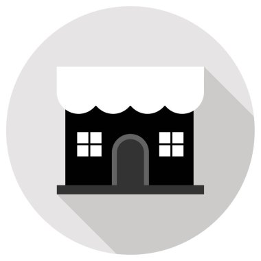 dükkan simgesi vektör illüstrasyonu