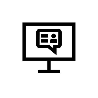 SMS ve Metin Mesajlaşması ikon vektör illüstrasyonu