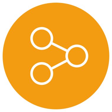 veri web simgesi, vektör illüstrasyonunu paylaş