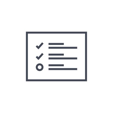 İşaretleme simgesi vektör illüstrasyon tasarımını kontrol et       