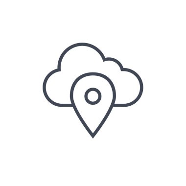 GPS ve Navigasyon simgesi vektör illüstrasyon tasarımı  