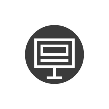 Kablo çerçevesi. Web simgesi basit illüstrasyon