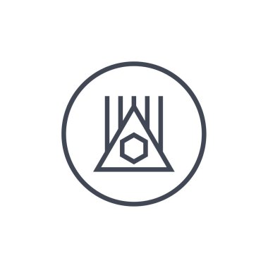 Şaşırmış şekilli yaratıcı soyut tasarım, vektör illüstrasyonu