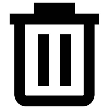 Çöp kutusu web simgesi illüstrasyonu