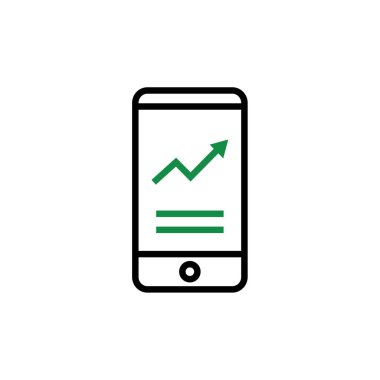 mobil vektör ince çizgi simgesi 