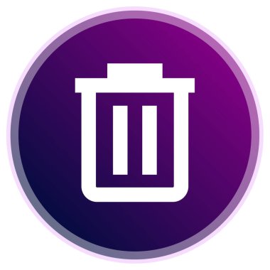 Çöp. Web simgesi basit illüstrasyon