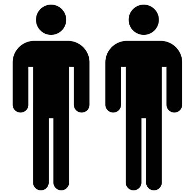 Erkek ve kadın. Web simgesi