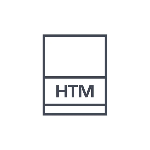 Значок Формату Файлів Htm Векторна Ілюстрація Простого Дизайну — стоковий вектор