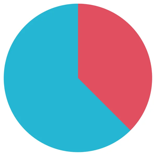 stock vector pie chart simple icon, vector illustration