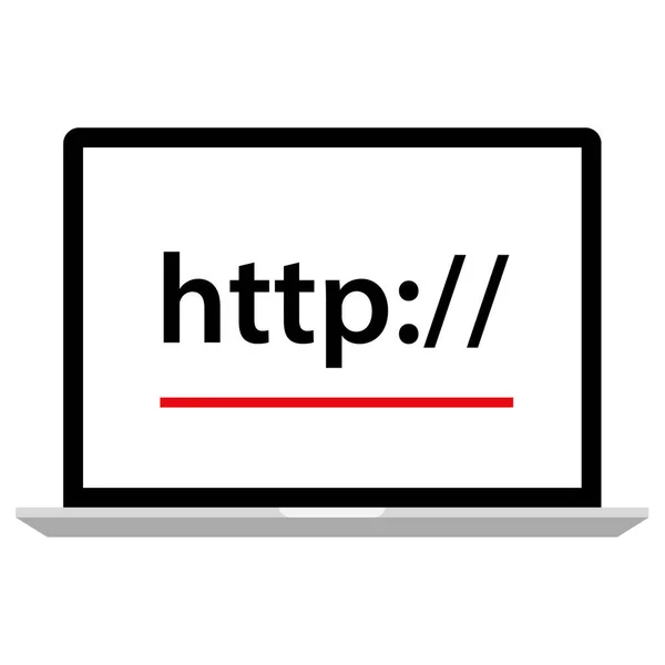 Διεύθυνση Υπολογιστή Εξασφάλισε Web Online Internet — Διανυσματικό Αρχείο