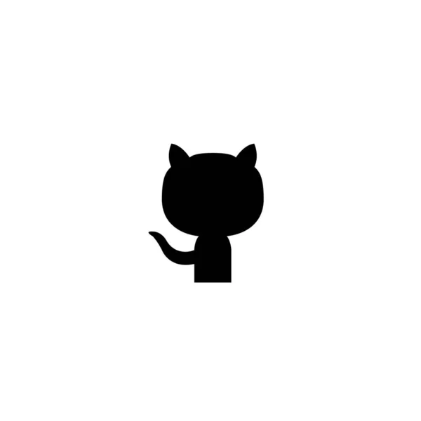Векторная Иллюстрация Логотипа Github Социальных Сетях — стоковый вектор