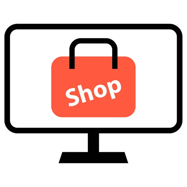 Online Shopping Vektorillustration — Stockvektor