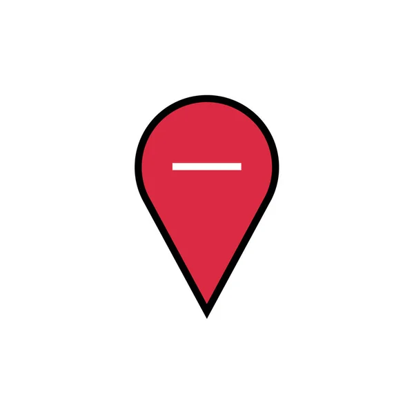 Location Simple Icon Vector Illustration — Διανυσματικό Αρχείο