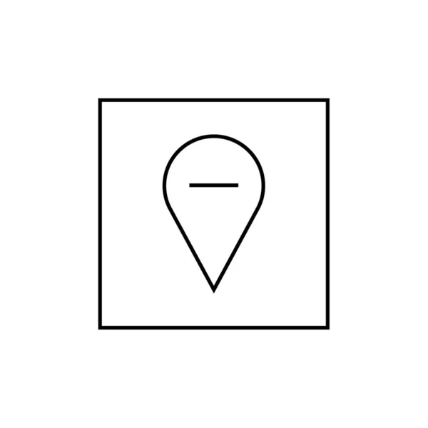Gps Icona Navigazione Disegno Vettoriale Illustrazione — Vettoriale Stock