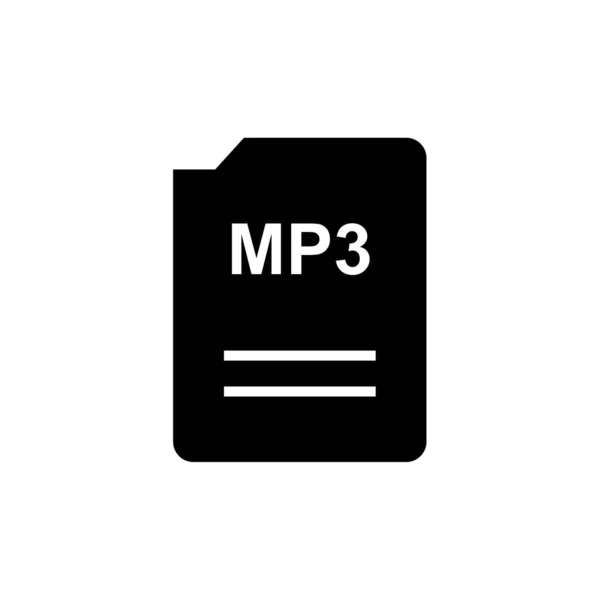 Mp3 File Format Icon Vector Illustration — Stock Vector