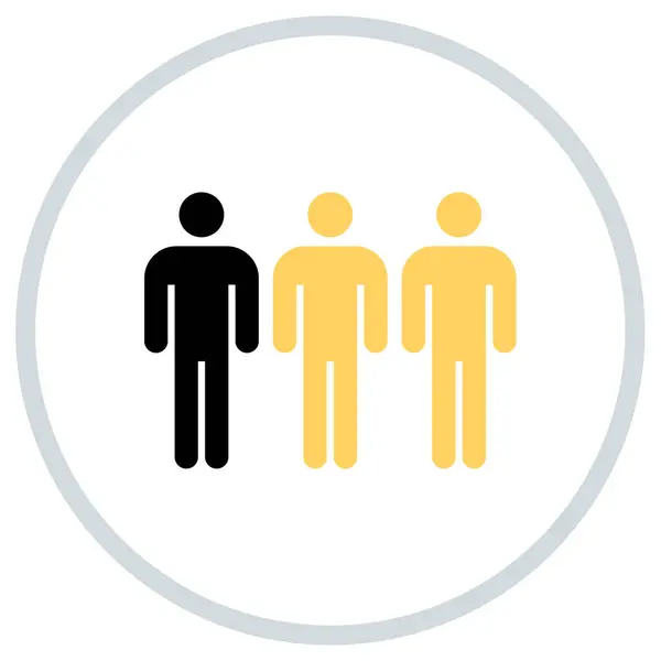 Group People Vector Icon — Stock Vector