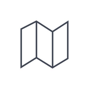 harita gezinme web simgesi basit illüstrasyon    