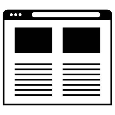 Kablo çerçevesi. Web simgesi basit illüstrasyon