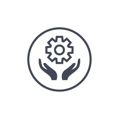 İnternet üzerinden iş ayarlama seçenekleri. simge vektör illüstrasyonu 