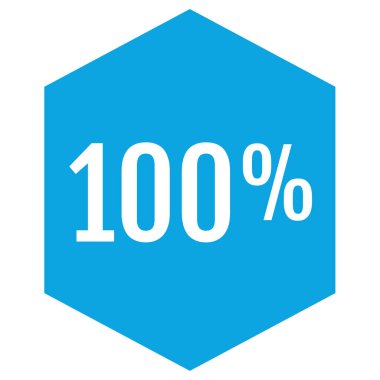 % 100 web simgesi basit illüstrasyon