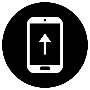 Cep telefonu simgesi, vektör illüstrasyonu