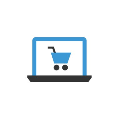 çevrimiçi alışveriş vektörü resimleme tasarımı