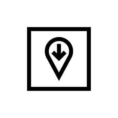 GPS ve Navigasyon simgesi vektör illüstrasyon tasarımı  