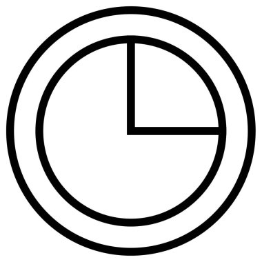 Saat. Web simgesi basit tasarım