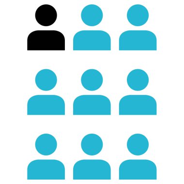 İnsan simgesi, vektör illüstrasyonu