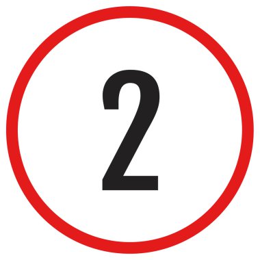 1 numaralı vektör simgesi.