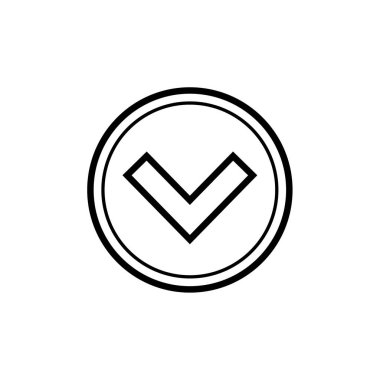 ok simgesi vektör illüstrasyonu