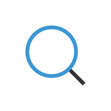 İnternet araması basit simge, vektör illüstrasyonu