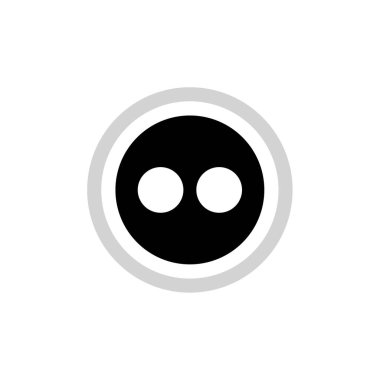 Flickr logosu, görüntü sunucu ve video sunucu servisi ve çevrimiçi topluluk, vektör illüstrasyonu