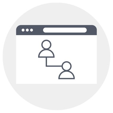 Kullanıcı profil simgesi vektör resimleme arkaplanı 